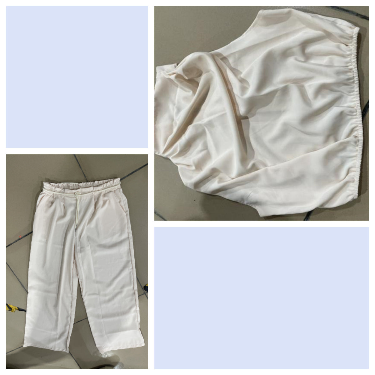 Completo Estivo 2 Pezzi - Top Corto e Pantaloni a Gamba Larga