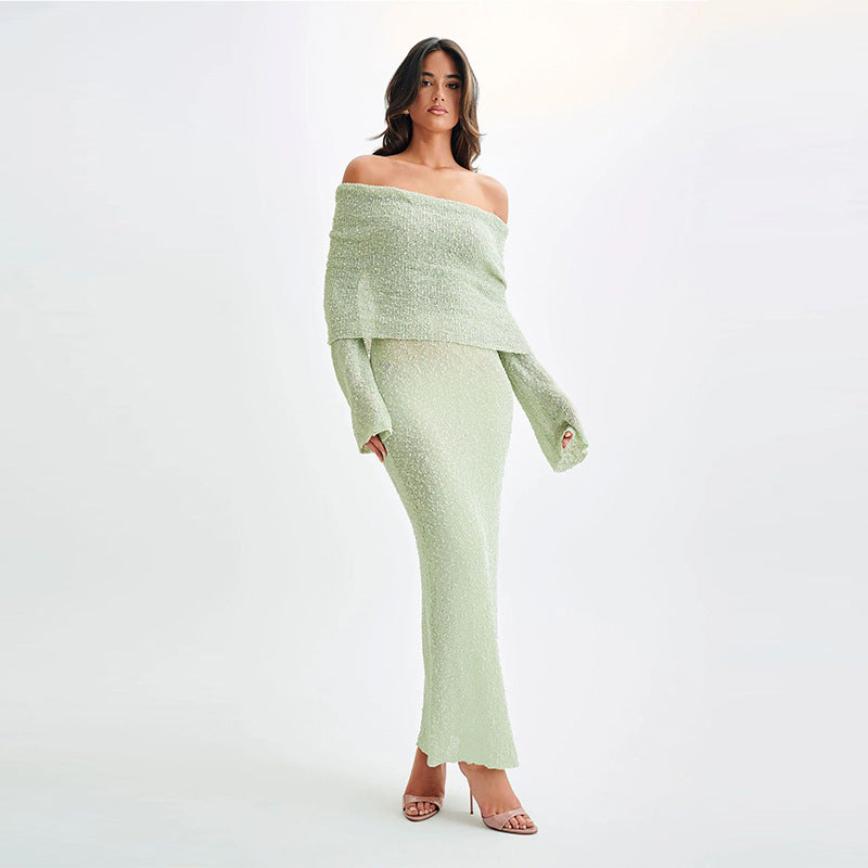 Abito Lungo Monospalla in Maglia - Sexy & Estivo