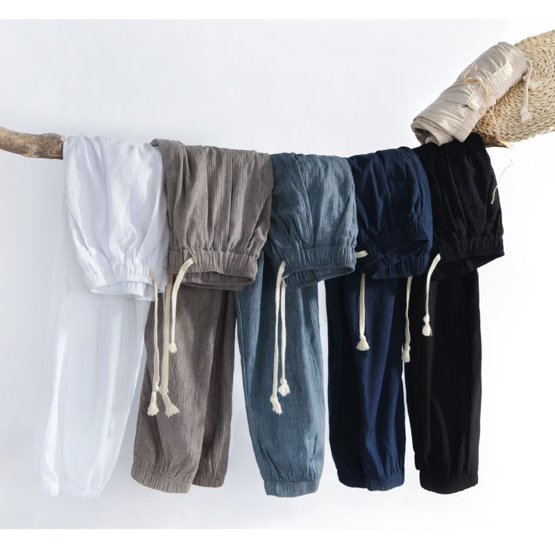 Pantaloni Cropped da Uomo in Cotone e Lino - Stile Casual Leggero