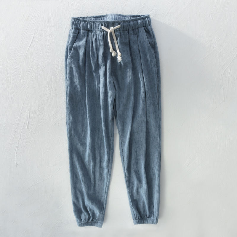 Pantaloni Cropped da Uomo in Cotone e Lino - Stile Casual Leggero