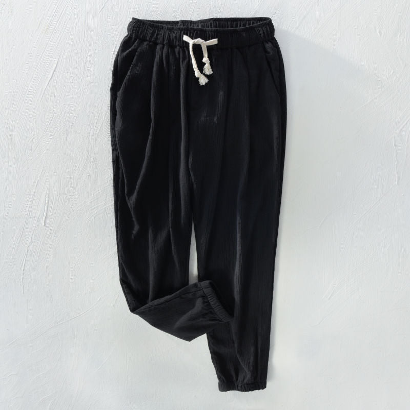 Pantaloni Cropped da Uomo in Cotone e Lino - Stile Casual Leggero