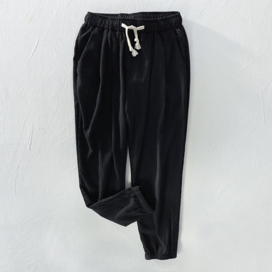 Pantaloni Cropped da Uomo in Cotone e Lino - Stile Casual Leggero